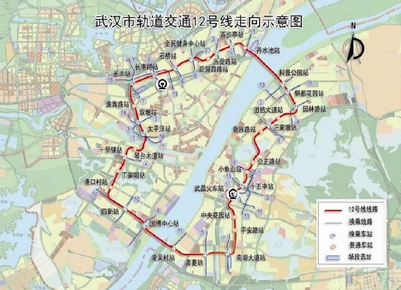 武汉地铁11号线最新线路图