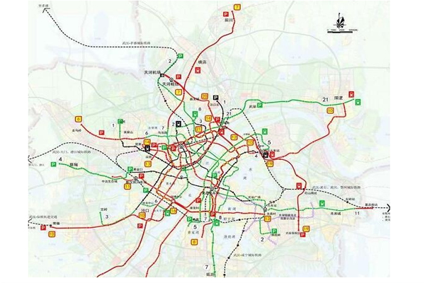 武汉地铁9号线最新线路图