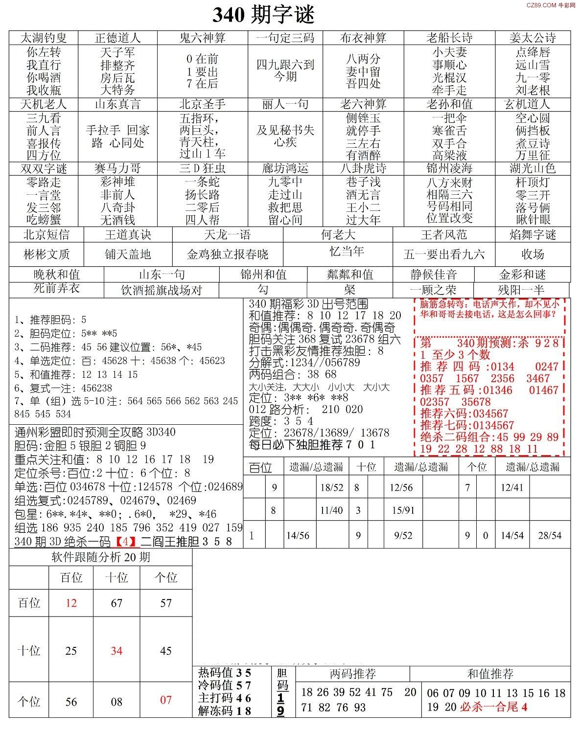 3d狂想字谜最新一期